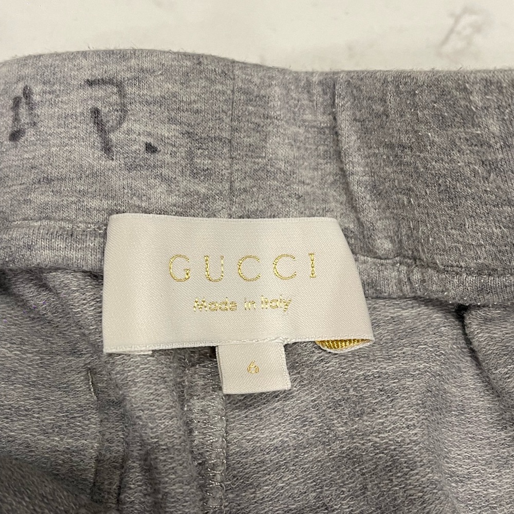 Gucci Kids Gray Sweatpants Size:6 - Picture 3 of 9